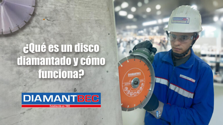 Demostración de uso de un disco diamantado en la construcción